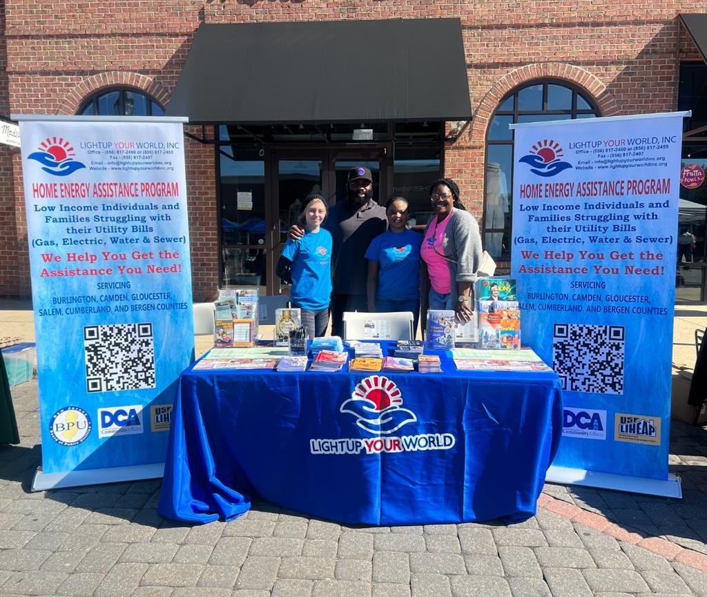 LightUp Your World team at a community outreach event